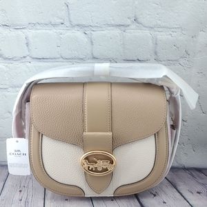 Coach Georgie Saddle Bag In Colorblock